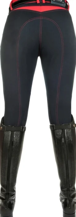 HKM PRO-TEAM Reithose -Dynamic contrast- Alos Kniebesatz