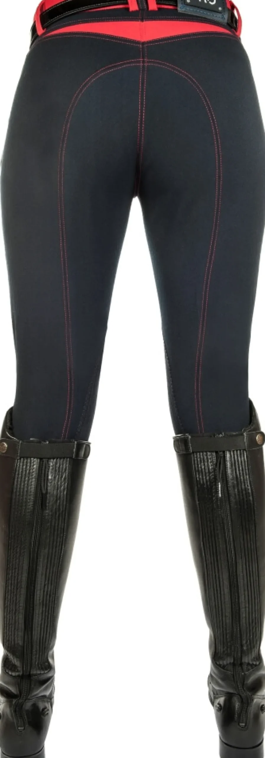 HKM PRO-TEAM Reithose -Dynamic contrast- Alos Kniebesatz