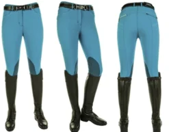 HKM PRO-TEAM Reithose -Helsinki- 4 pockets Alos Kniebesatz
