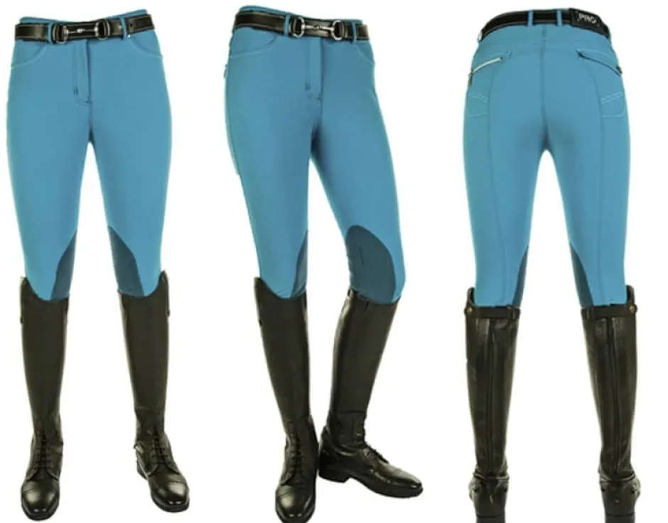 HKM PRO-TEAM Reithose -Helsinki- 4 pockets Alos Kniebesatz