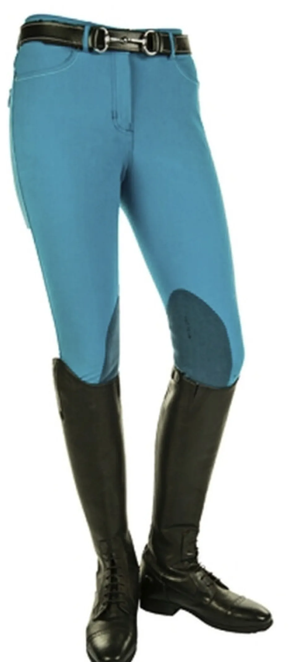 HKM PRO-TEAM Reithose -Helsinki- 4 pockets Alos Kniebesatz