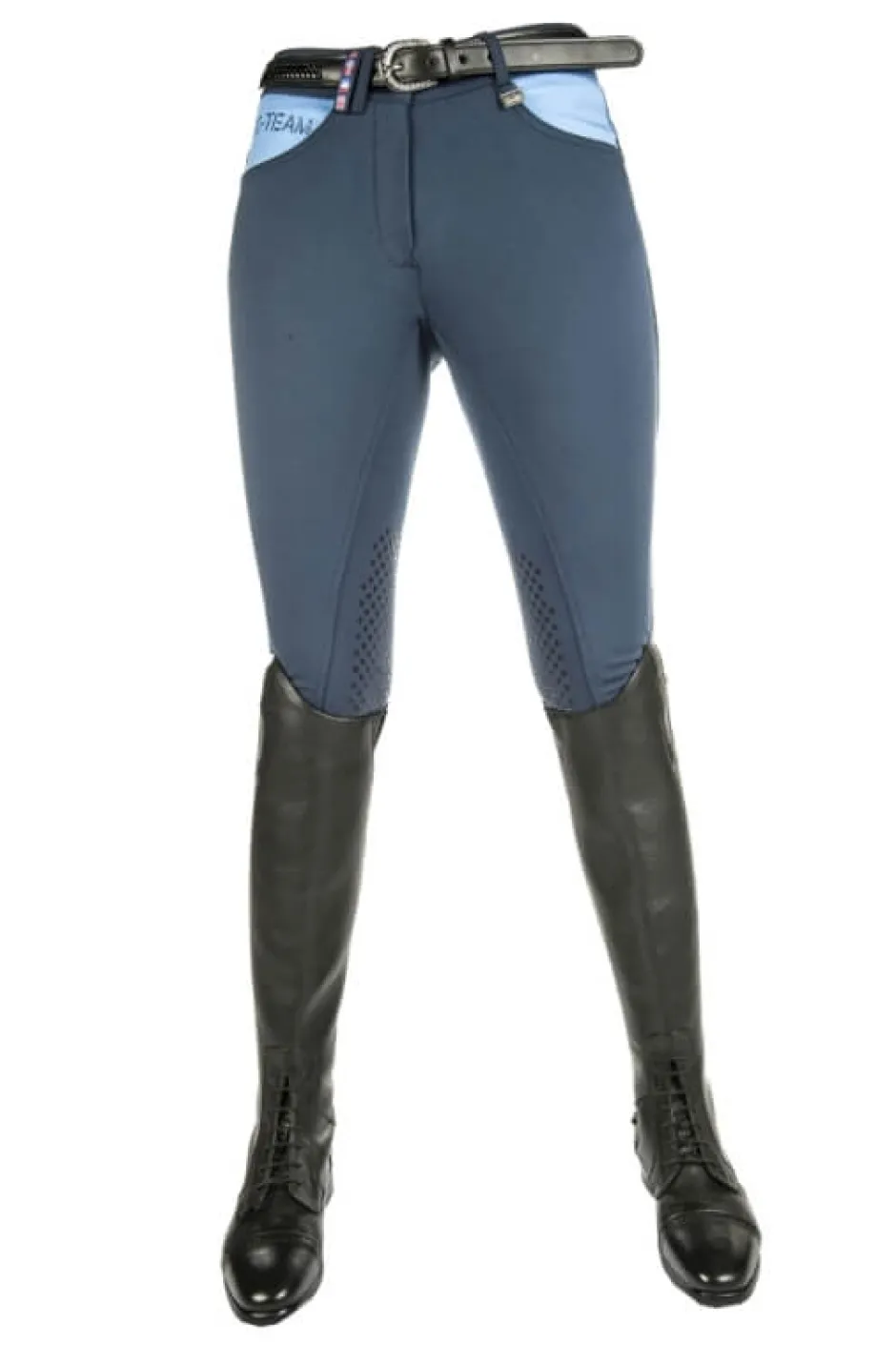 HKM PRO-TEAM Reithose -International- Silikon Kniebesatz