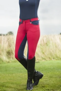 HKM PRO-TEAM Reithose -International- Silikon Kniebesatz