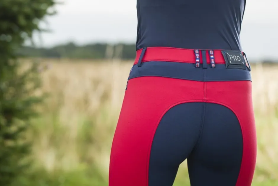 HKM PRO-TEAM Reithose -International- Silikon Kniebesatz