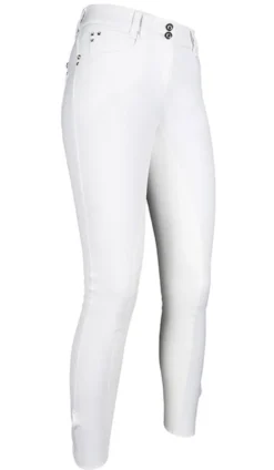 HKM PRO-TEAM Reithose -Mrs Blink white- Alos Vollbesatz