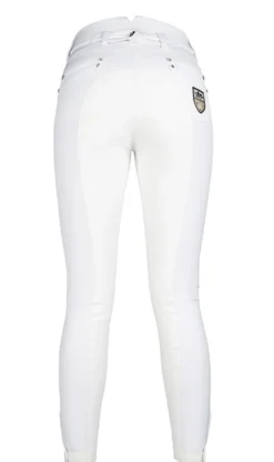 HKM PRO-TEAM Reithose -Mrs Blink white- Alos Vollbesatz