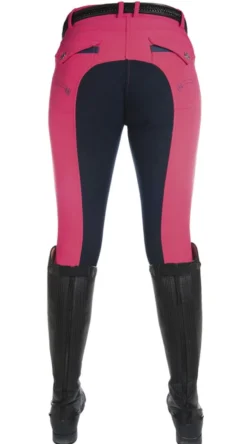 HKM PRO-TEAM Reithose -Neon Sports- Dreiviertel Alos Besatz