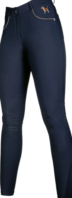 HKM Reithose -Beagle- Silikon-Kniebesatz
