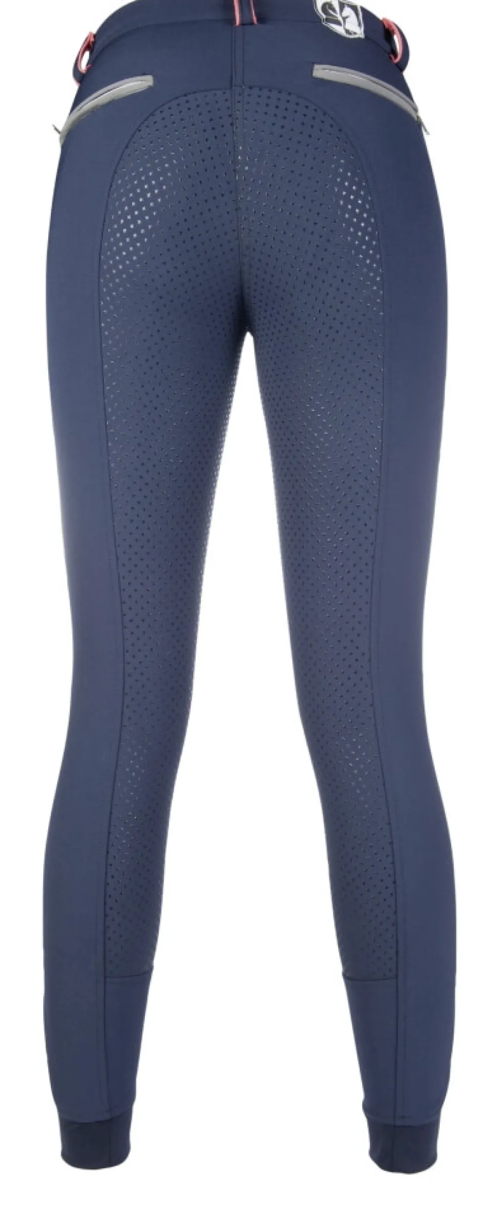HKM Reithose -Black & White- Silikon-Vollbesatz
