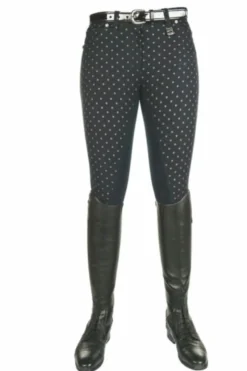 HKM Reithose -Dots- Dreiviertel Besatz