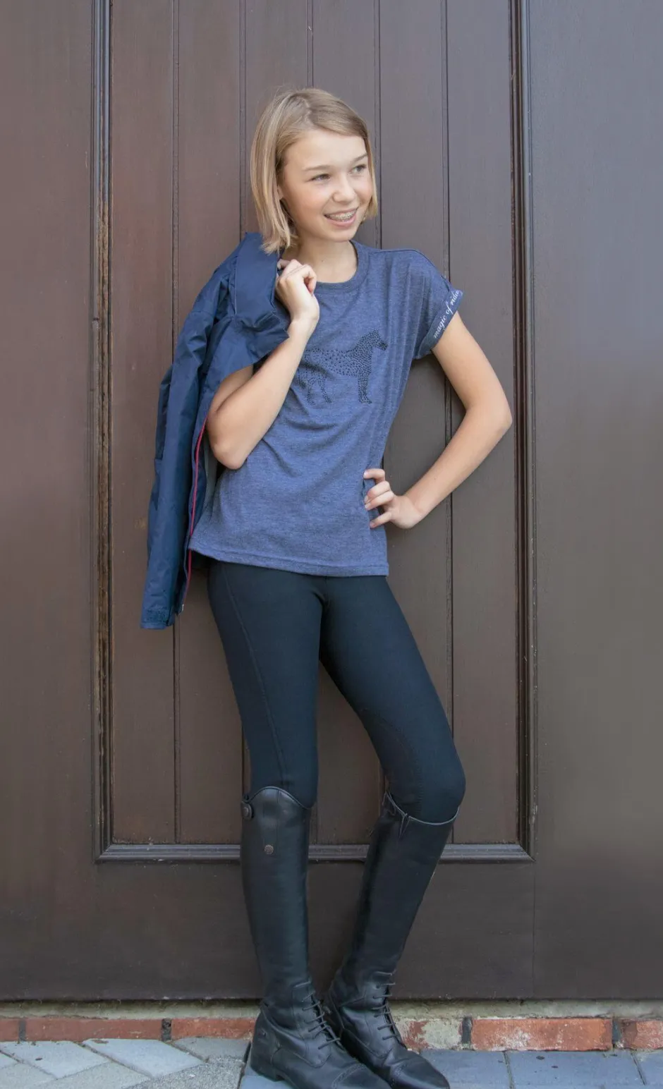 HKM Reithose -Essen Winter Easy- Kniebesatz