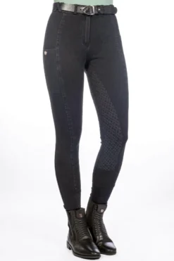 HKM Reithose -Harbour Island Denim- Silikon-Vollbesatz