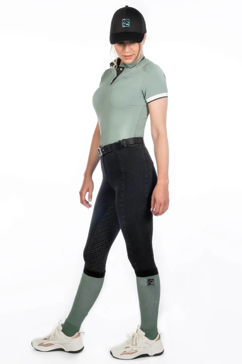 HKM Reithose -Harbour Island Denim- Silikon-Vollbesatz