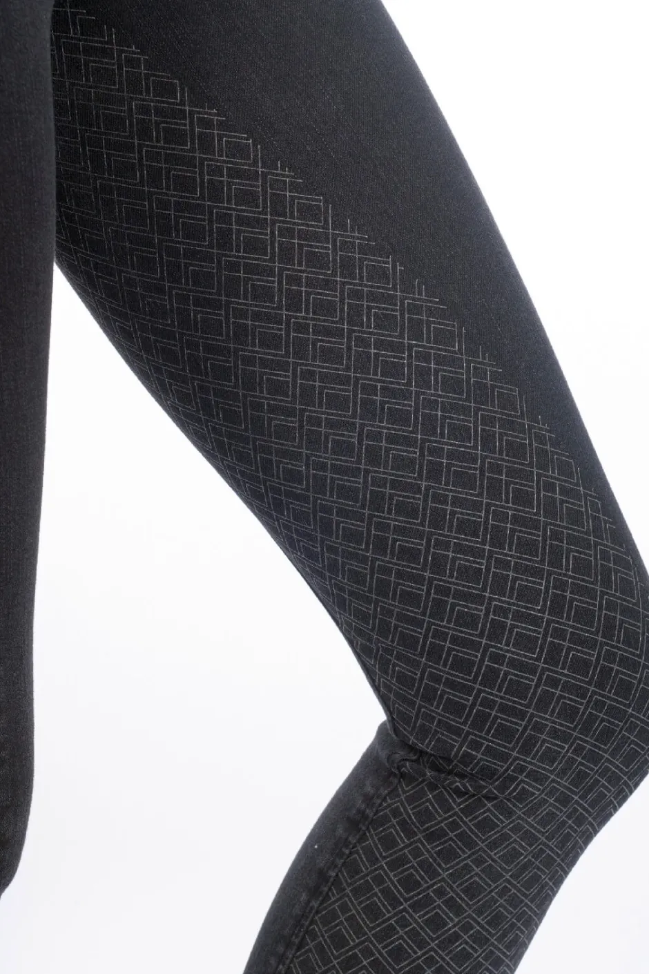 HKM Reithose -Harbour Island Denim- Silikon-Vollbesatz