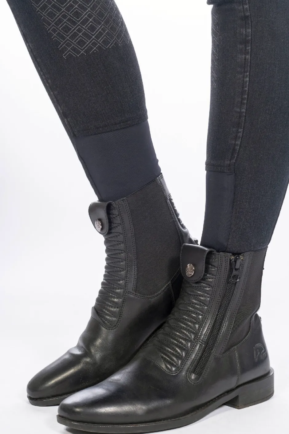 HKM Reithose -Harbour Island Denim- Silikon-Vollbesatz