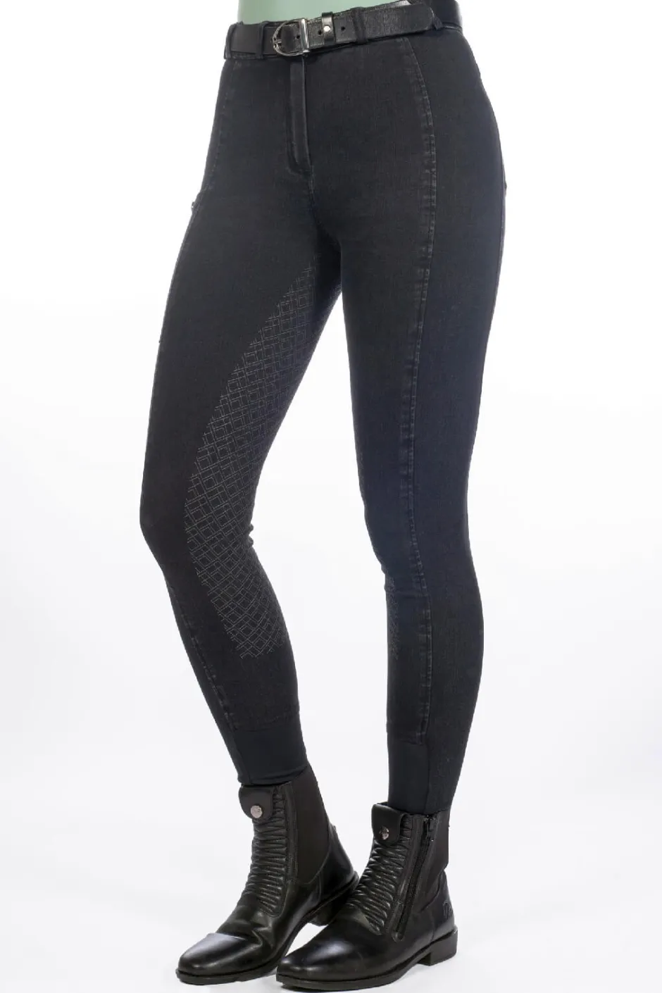 HKM Reithose -Harbour Island Denim- Silikon-Vollbesatz