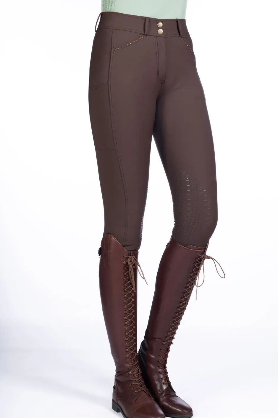 HKM Reithose -Helene- Silikon-Kniebesatz