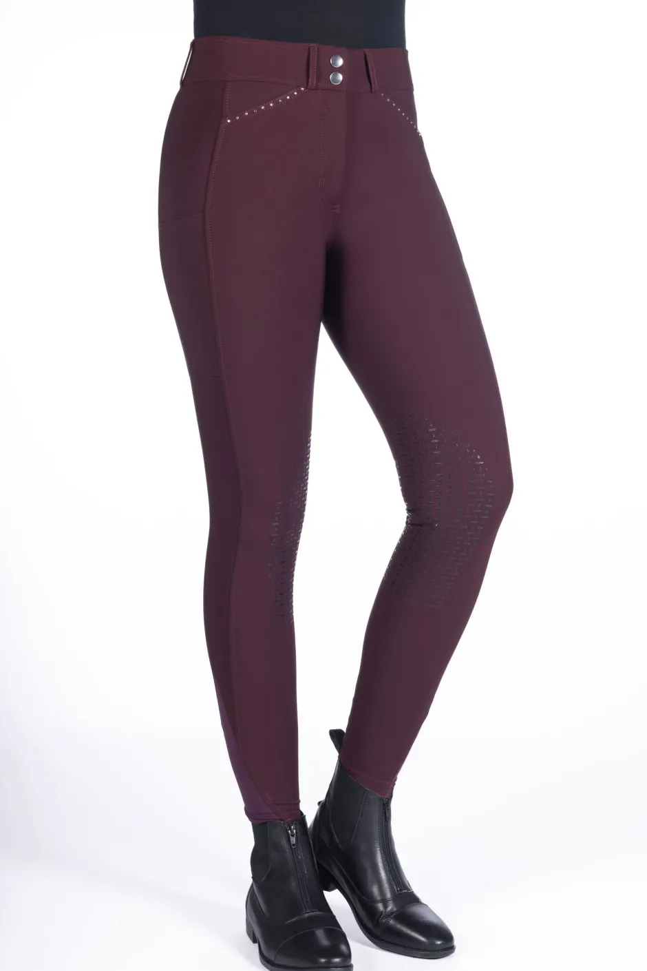 HKM Reithose -Helene- Silikon-Kniebesatz
