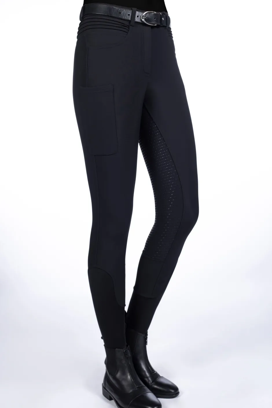 HKM Reithose -Rosewood- Silikon-Vollbesatz