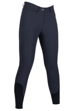 HKM Reithose -Rosewood- Silikon-Kniebesatz