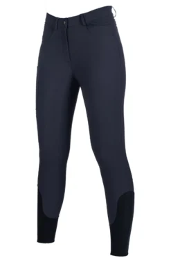 HKM Reithose -Rosewood- Silikon-Kniebesatz