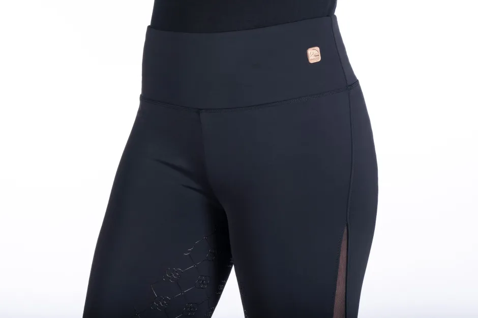 HKM Reitleggings -Edinburgh Mesh- Silikon-Vollbesatz