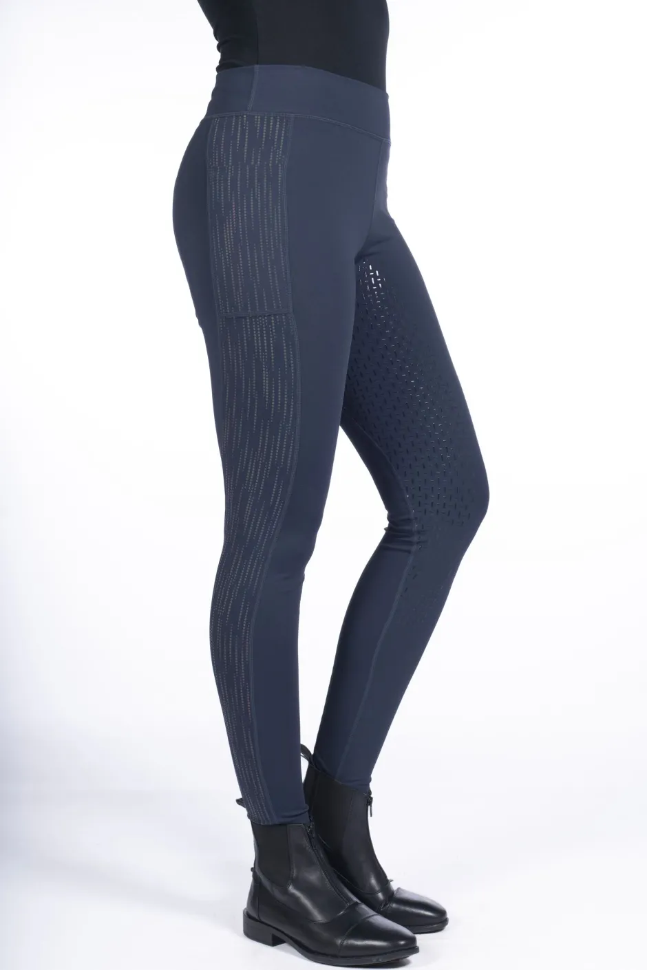HKM Reitleggings -Flow Reflective- Silikon-Vollbesatz