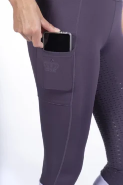 HKM Reitleggings -Lavender Bay- Silikon-Vollbesatz
