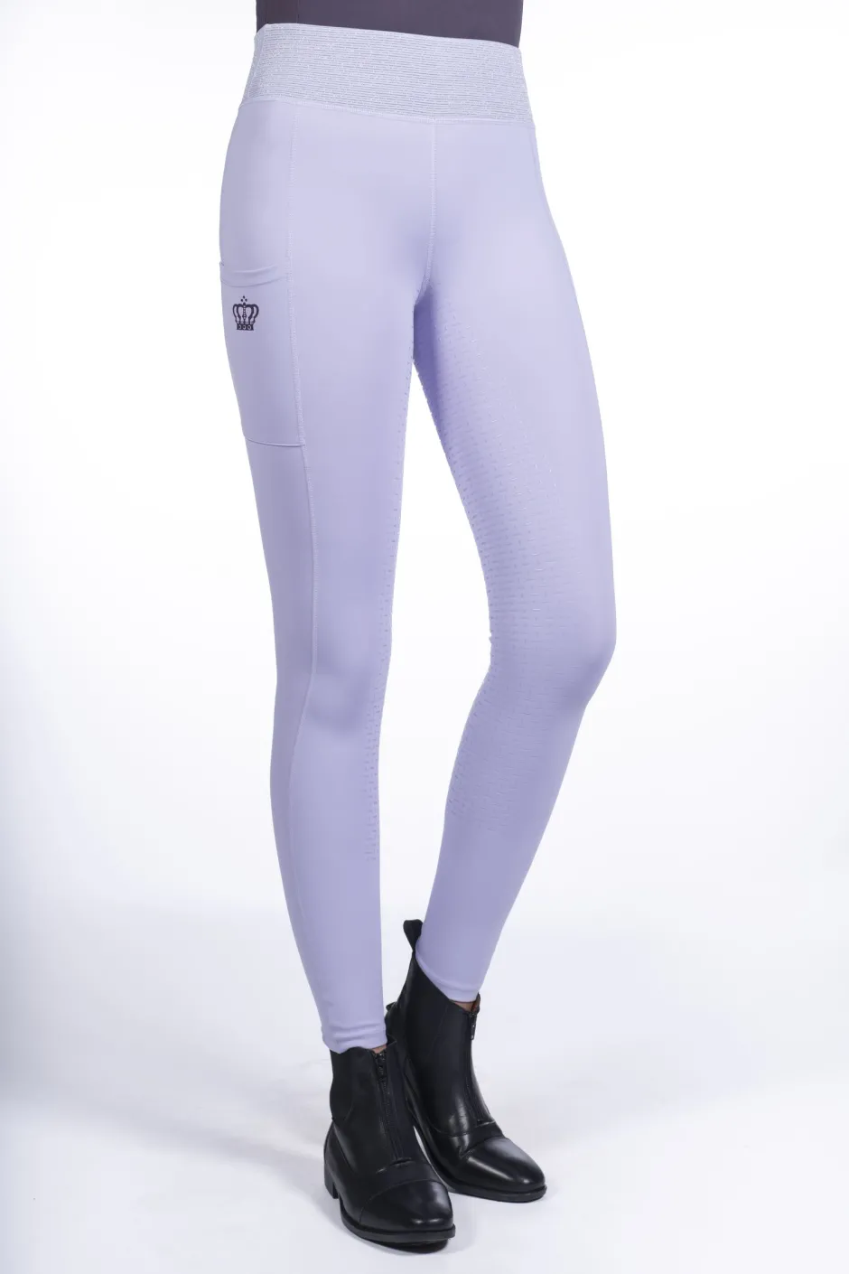 HKM Reitleggings -Lavender Bay- Silikon-Vollbesatz