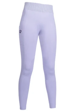 HKM Reitleggings -Lavender Bay- Silikon-Kniebesatz
