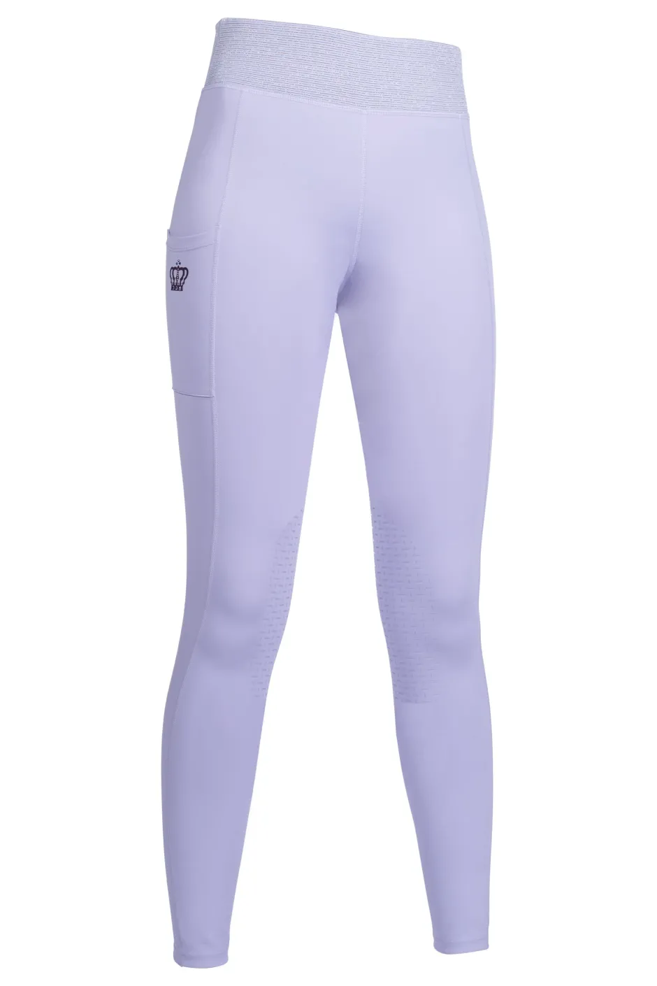HKM Reitleggings -Lavender Bay- Silikon-Kniebesatz
