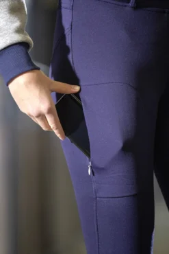 HKM Reitleggings -Morello- Silikon-Vollbesatz