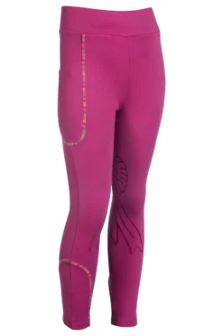 HKM Reitleggings -Polly- Silikon-Kniebesatz