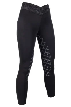 HKM Reitleggings -Ruby- Silikon-Vollbesatz