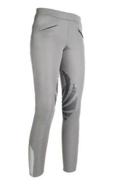 HKM Reitleggings Softshell -Heat- Silikon-Kniebesatz