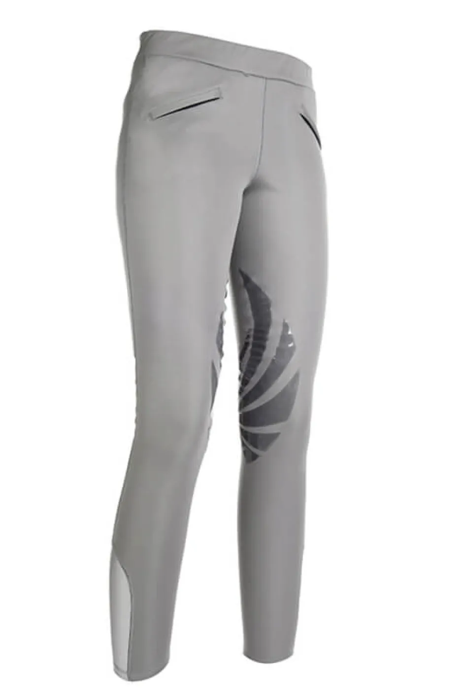 HKM Reitleggings Softshell -Heat- Silikon-Kniebesatz