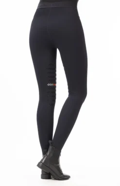 HKM Reitleggings -Sports- Silikon-Kniebesatz