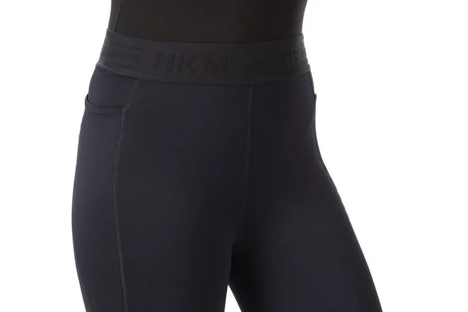HKM Reitleggings -Sports- Silikon-Kniebesatz