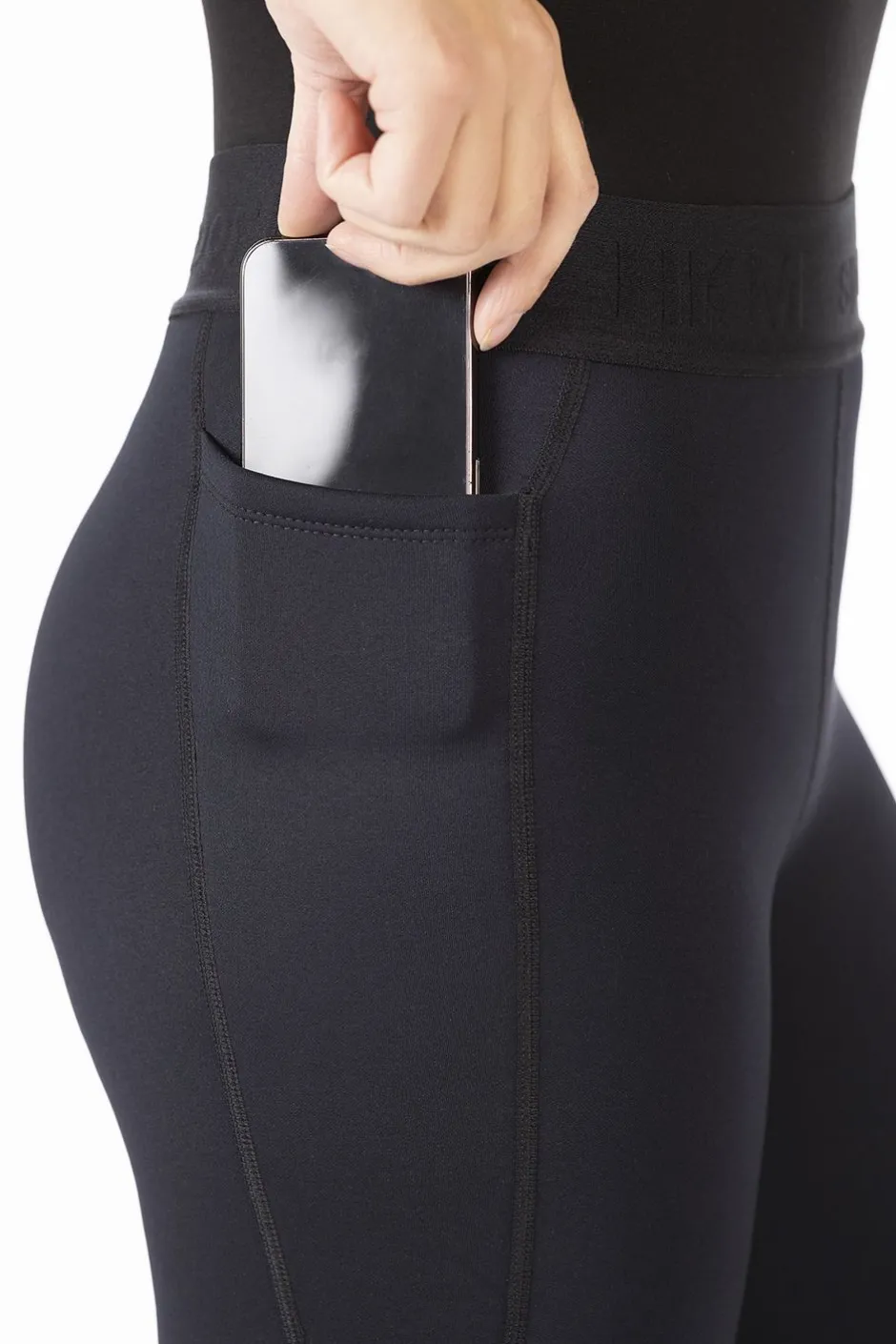 HKM Reitleggings -Sports- Silikon-Kniebesatz