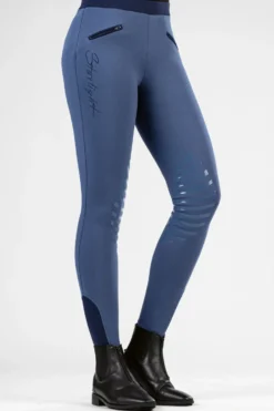 HKM Reitleggings -Starlight- Silikon-Kniebesatz