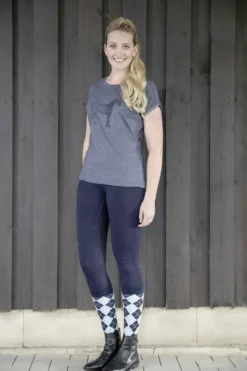 HKM Reitleggings -Starlight- Silikon-Vollbesatz