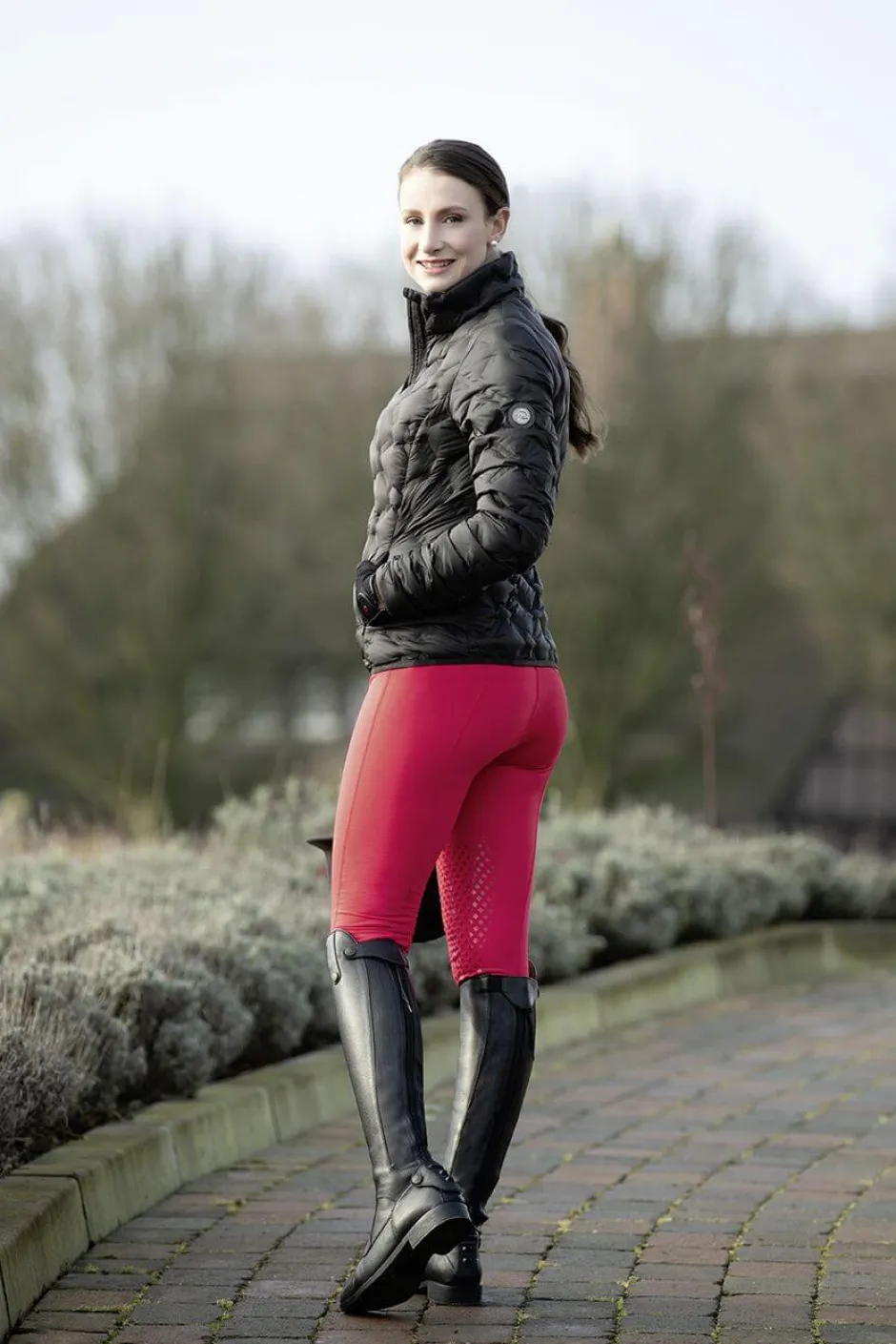 HKM Reitleggings -Wien- Style Silikon-Kniebesatz
