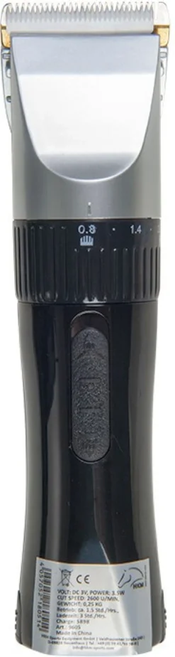 HKM Schermaschine Profi Akku, 12 Watt, 0,3 KG leicht!, silber/schwarz