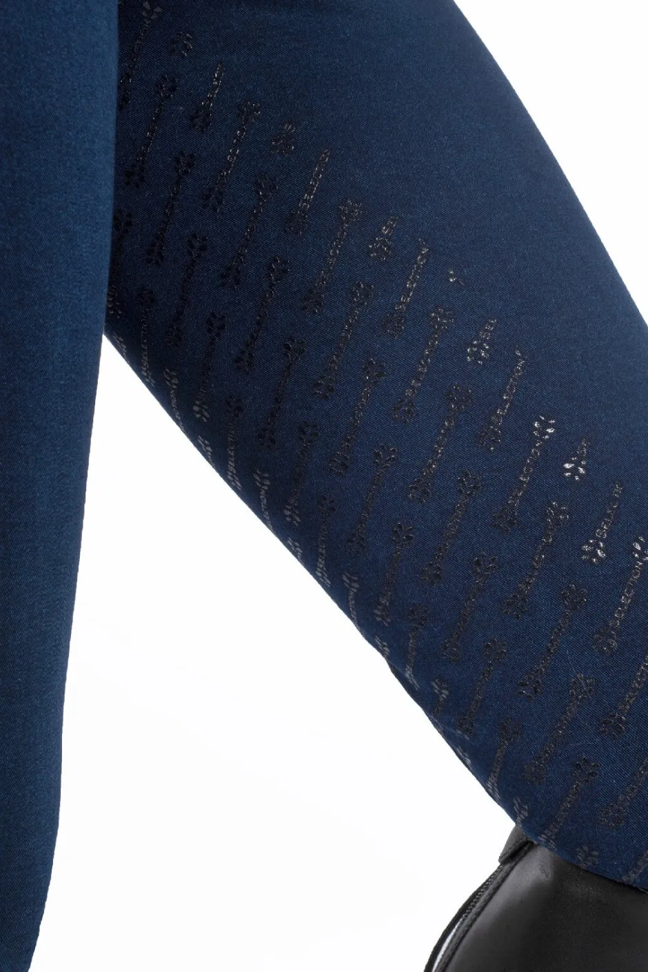 HKM SELECTION Reithose -Aruba Denim- Silikon-Vollbesatz