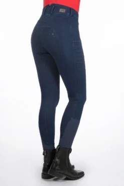 HKM SELECTION Reithose -Aruba Denim- Silikon-Vollbesatz