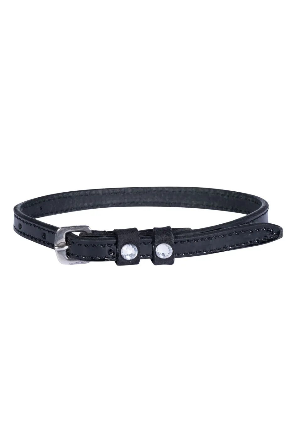 HKM Sporenriemen -Crystal- Lackleder