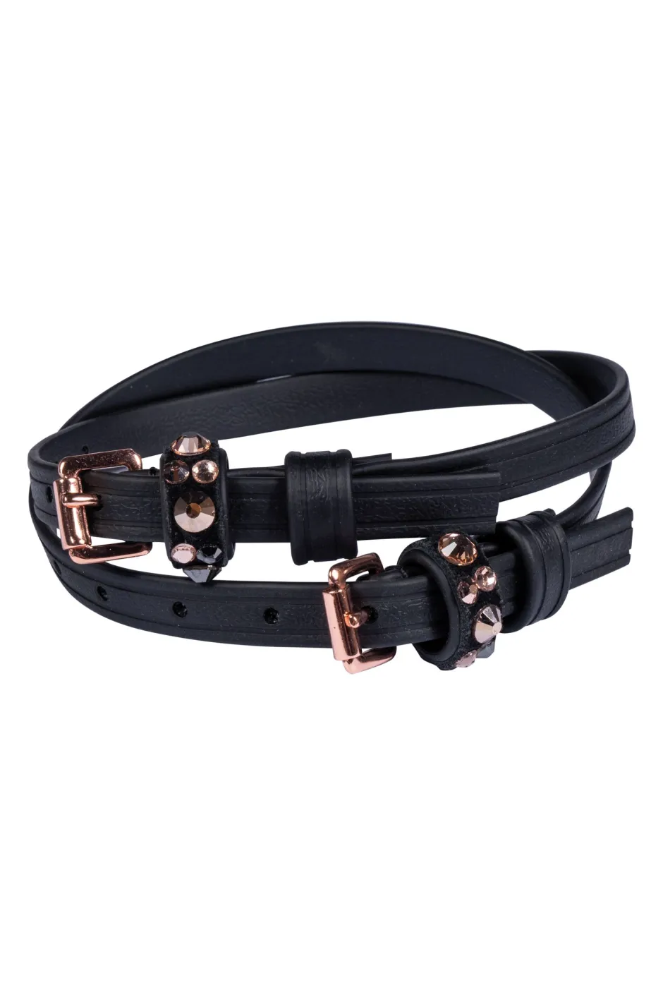 HKM Sporenriemen -Rosegold Glamour- Style Biothane