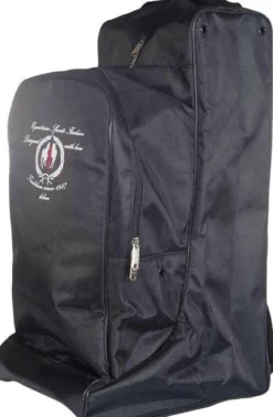 HKM Stiefeltasche mit Helmfach, schwarz