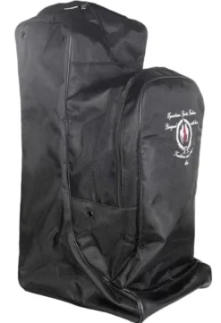 HKM Stiefeltasche mit Helmfach, schwarz