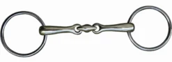 HKM Unterlegtrense, doppelt gebrochen,Edelstahl, 14 mm